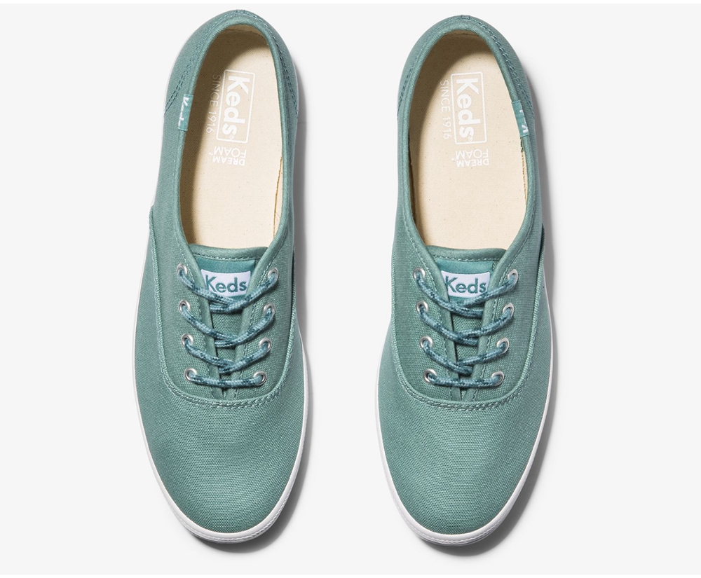 Keds Sneakers Turquoise - Champion Solids - Womens RZECVS-386